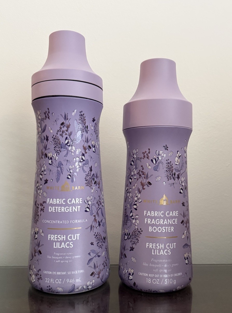 Bath & Body Works Fresh Cut Lilacs Laundry Detergent + Fragrance Booster SET
