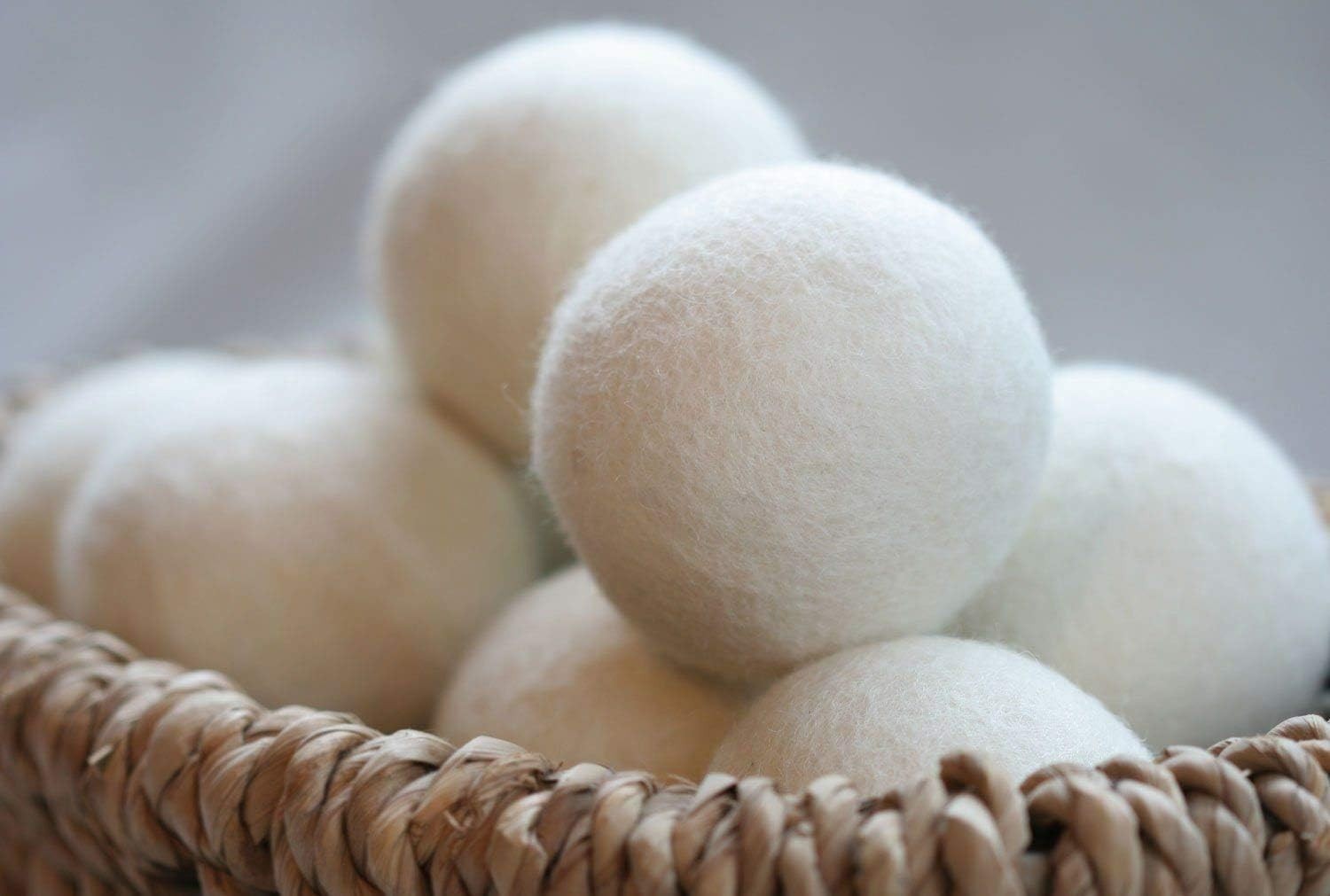 100% New Zealand Wool Dryer Balls XL Size – 6 Pack, Organic & Chemical-Free F…