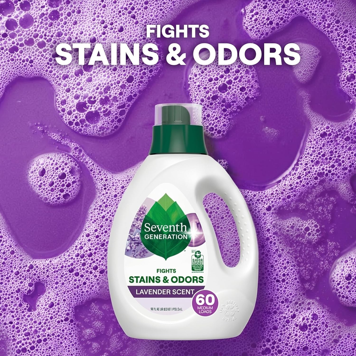 Concentrated Lavender Laundry Detergent 40 Oz – Fights Stains & Eco-Friendly