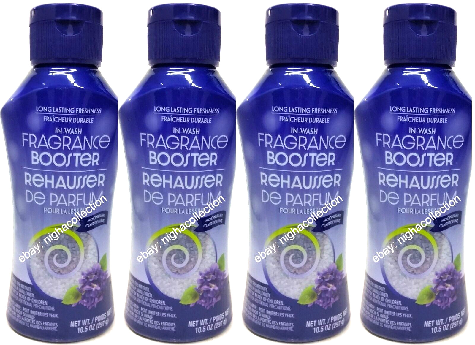 ( LOT 4 ) In-Wash Fragrance Booster Rehausseur, MOONLIGHT Scent New 10.5 oz Each