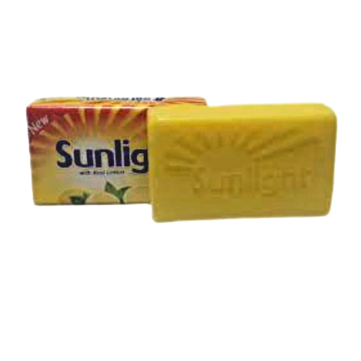 SUNLIGHT Laundry Bar Soap Fresh Lemon Scent 110g x 4 | Budget Pack |