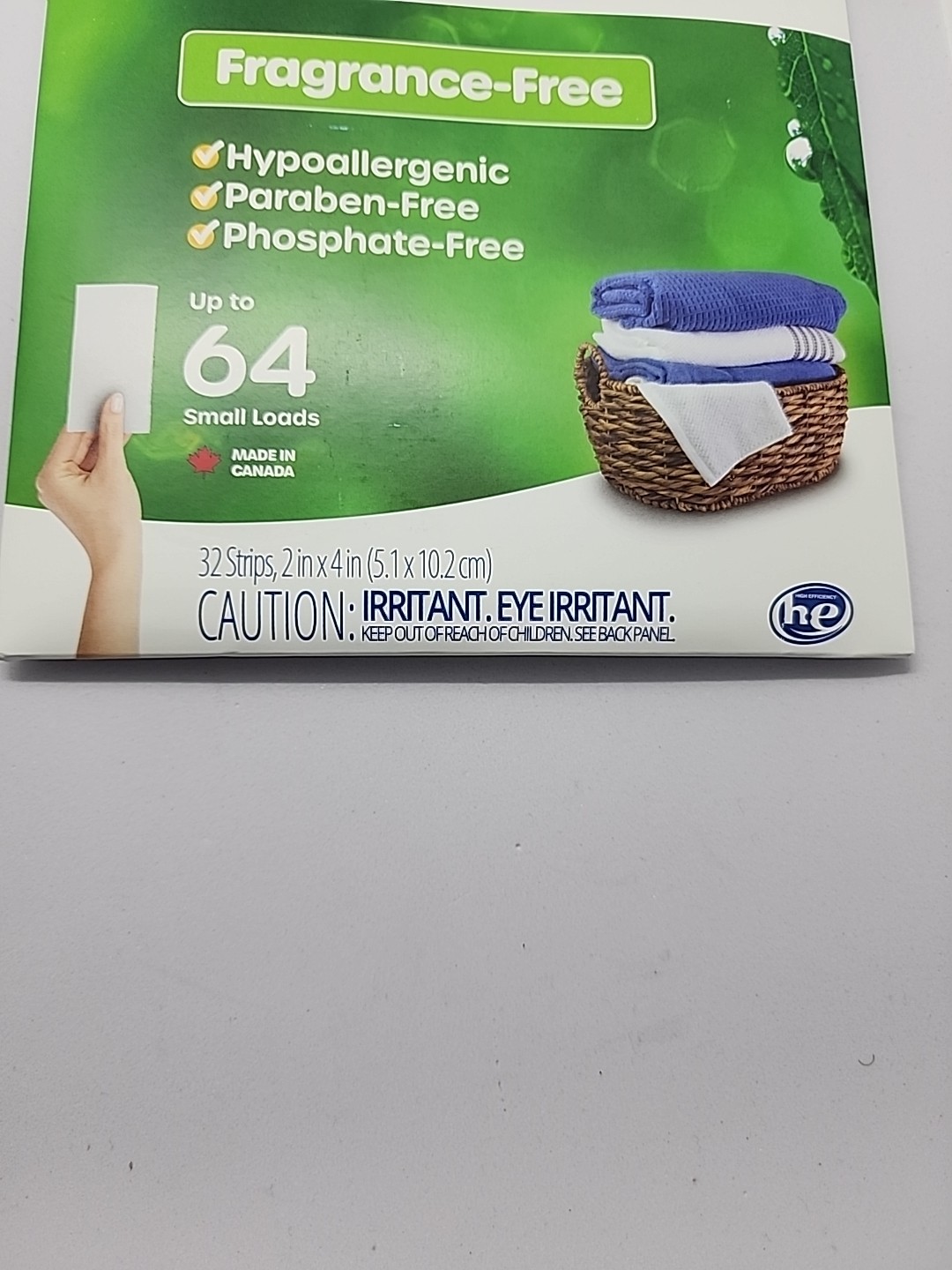 Tru Earth Eco-Strips Unscented Laundry Detergent 64 Sheets 2 Packages 128 load