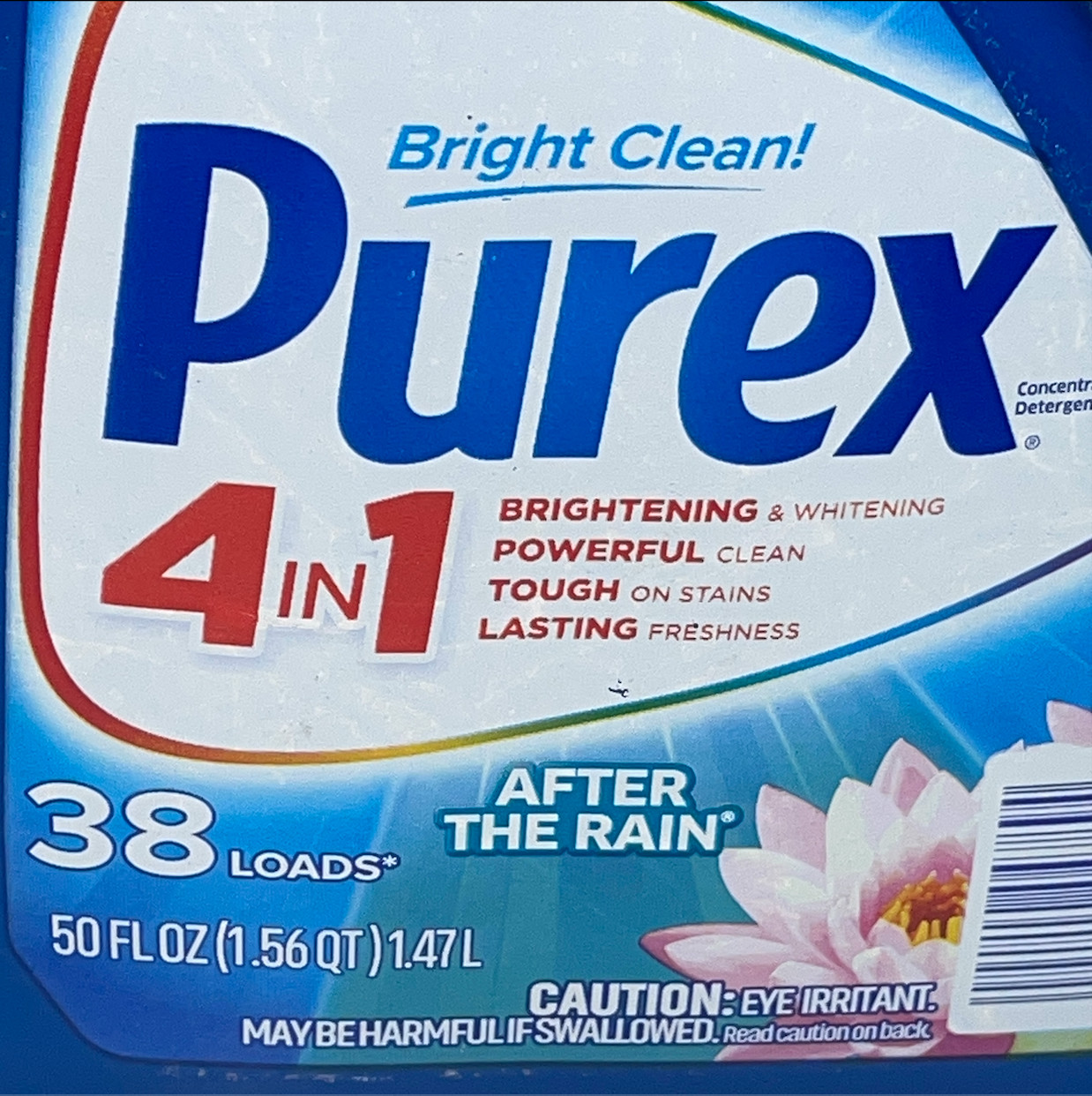 Purex Liquid Laundry Detergent After the Rain 50 Ounces, 38 Loads Discontinued