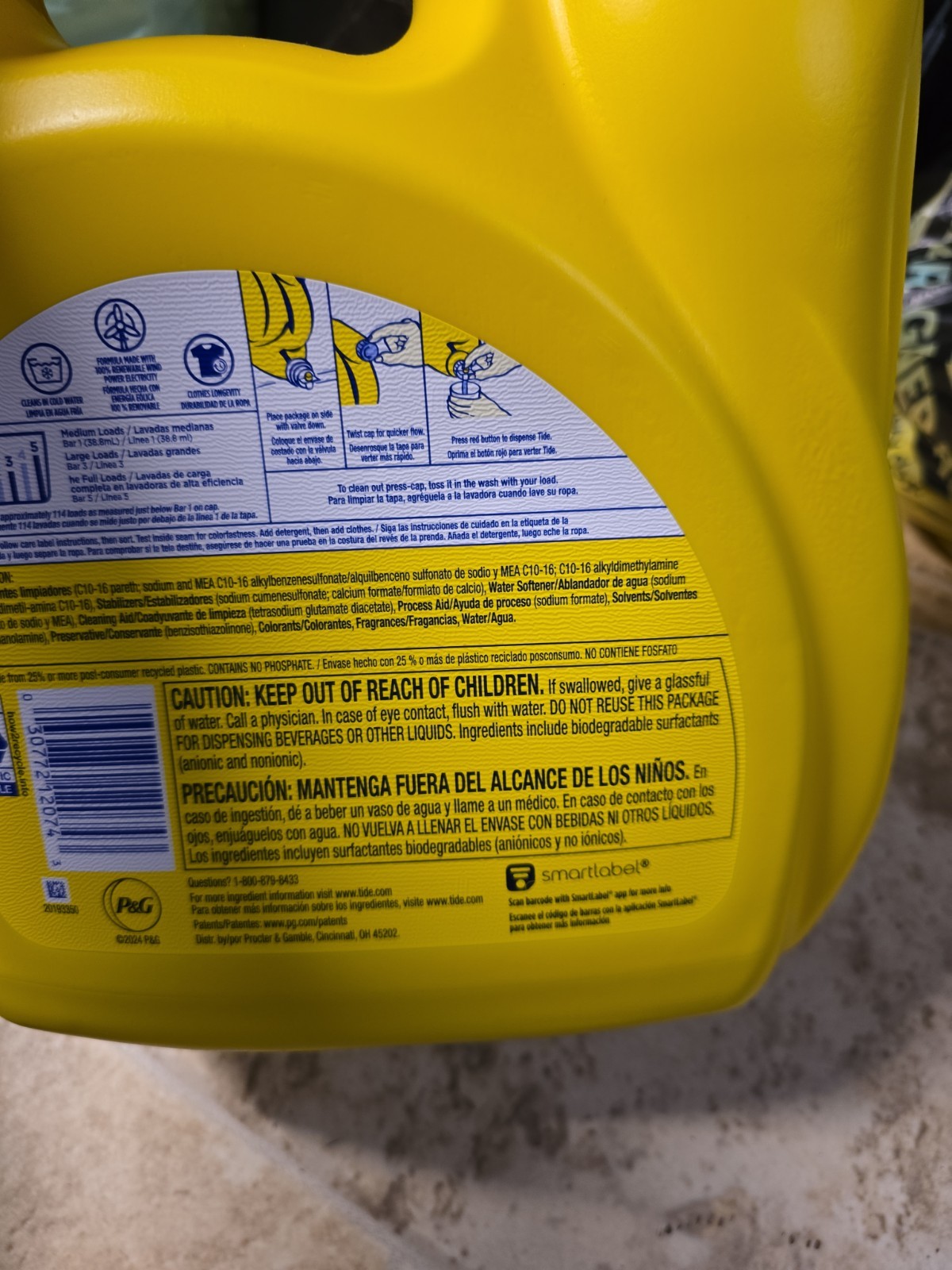 Tide Simply All In One 151 Fl Oz Laundry Detergent New 114 Loads* HE New
