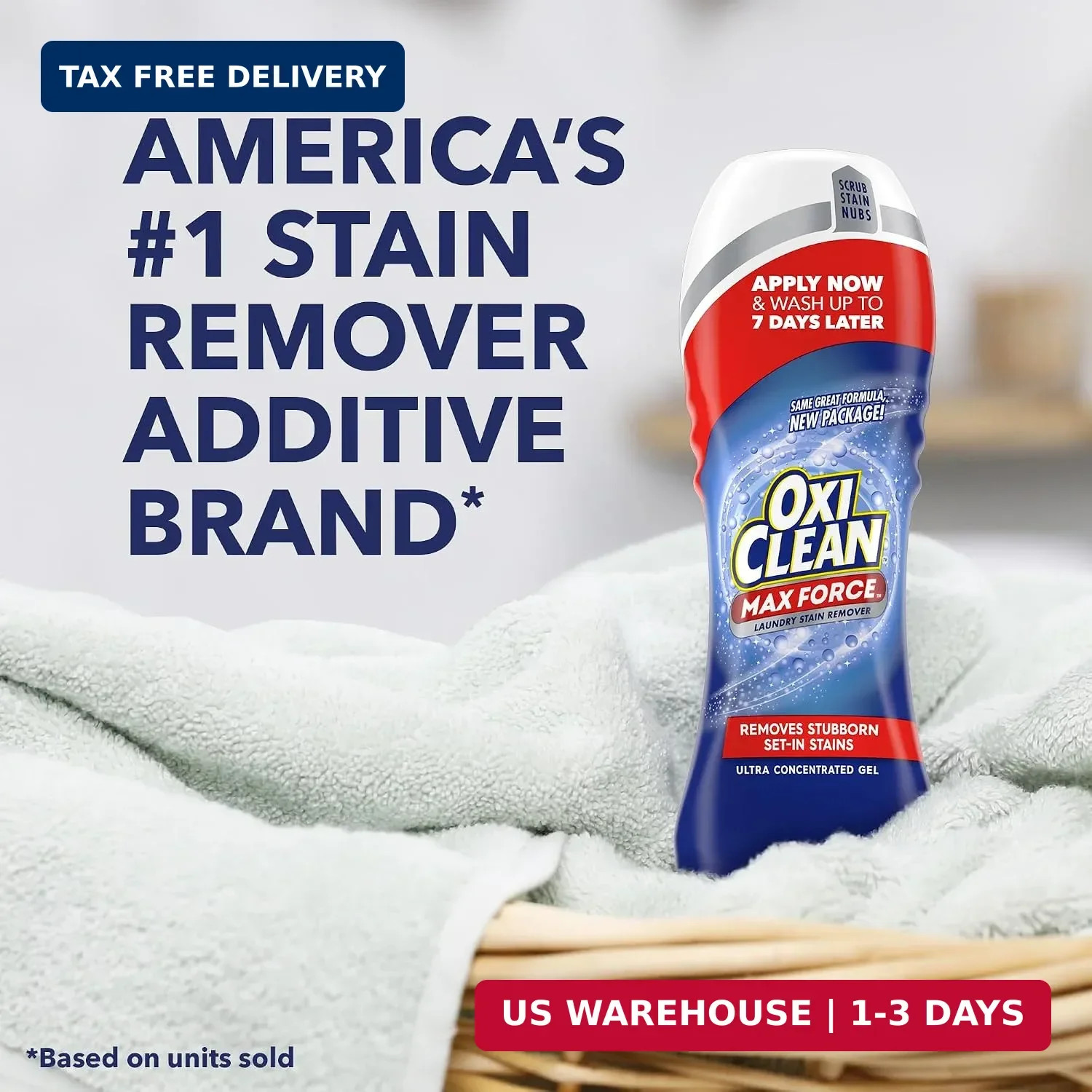 OxiClean Max Force Laundry Stain Remover Gel Stick, 6.2 fl oz | Laundry Pretreat