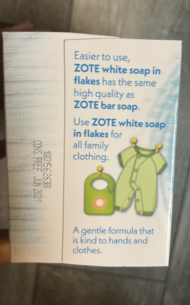 2 JABON ZOTE BLANCO LAVADORA White Laundry Flakes 17.6 OZ 500g
