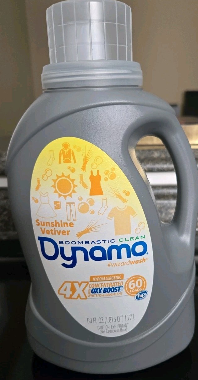 Dynamo Laundry Detergent-Sunshine Vetiver-HE Oxy Boost 60 Loads-**DISCONTINUED**