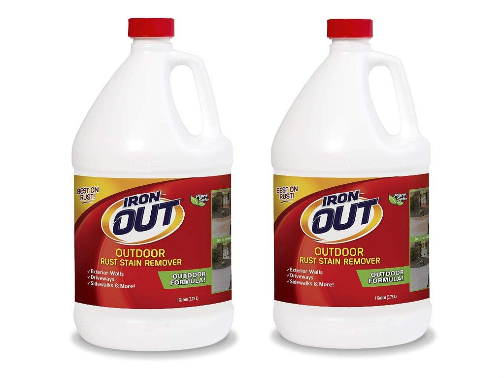 Iron OUT Liquid Rust Stain Remover, Pre-mixed, 128 Fl Oz (Pack of 2), White