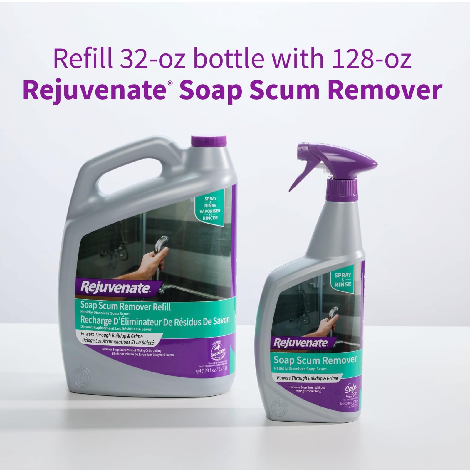 Rejuvenate Soap Scum Remover, 32 Ounces, Easily 32 Fl Oz (Pack of 1)