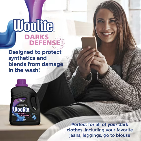 Woolite Darks Defense Liquid Detergent Fade Protection 100 Oz