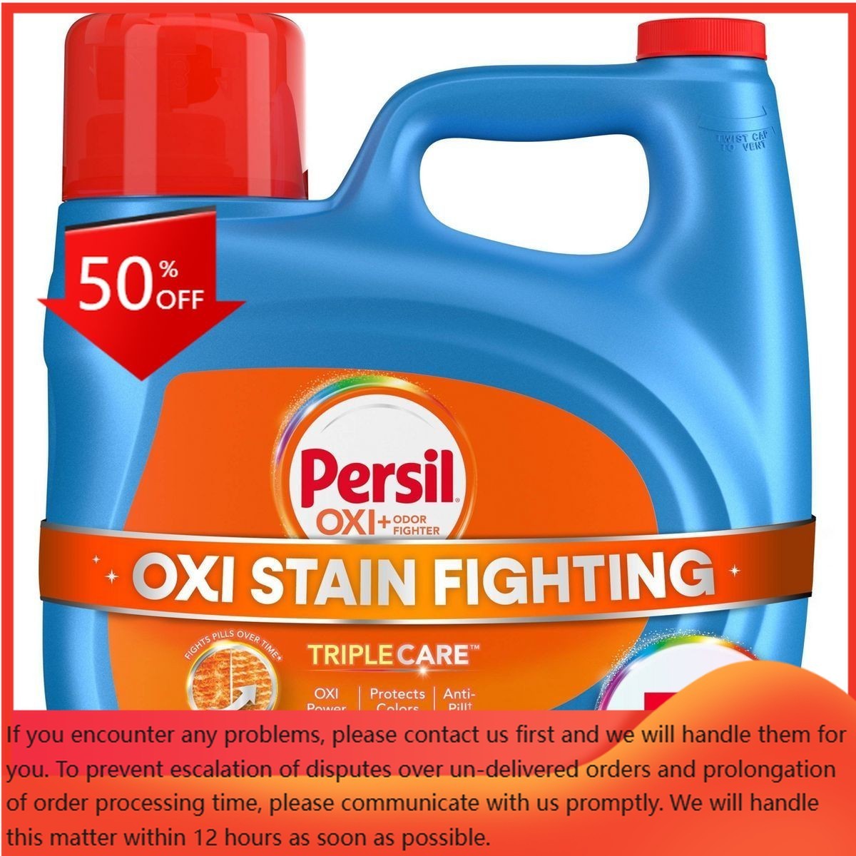 Persil Advanced Oxi + Odor Fighting HE Cleaning Detergent 75 Loads – 126 fl oz