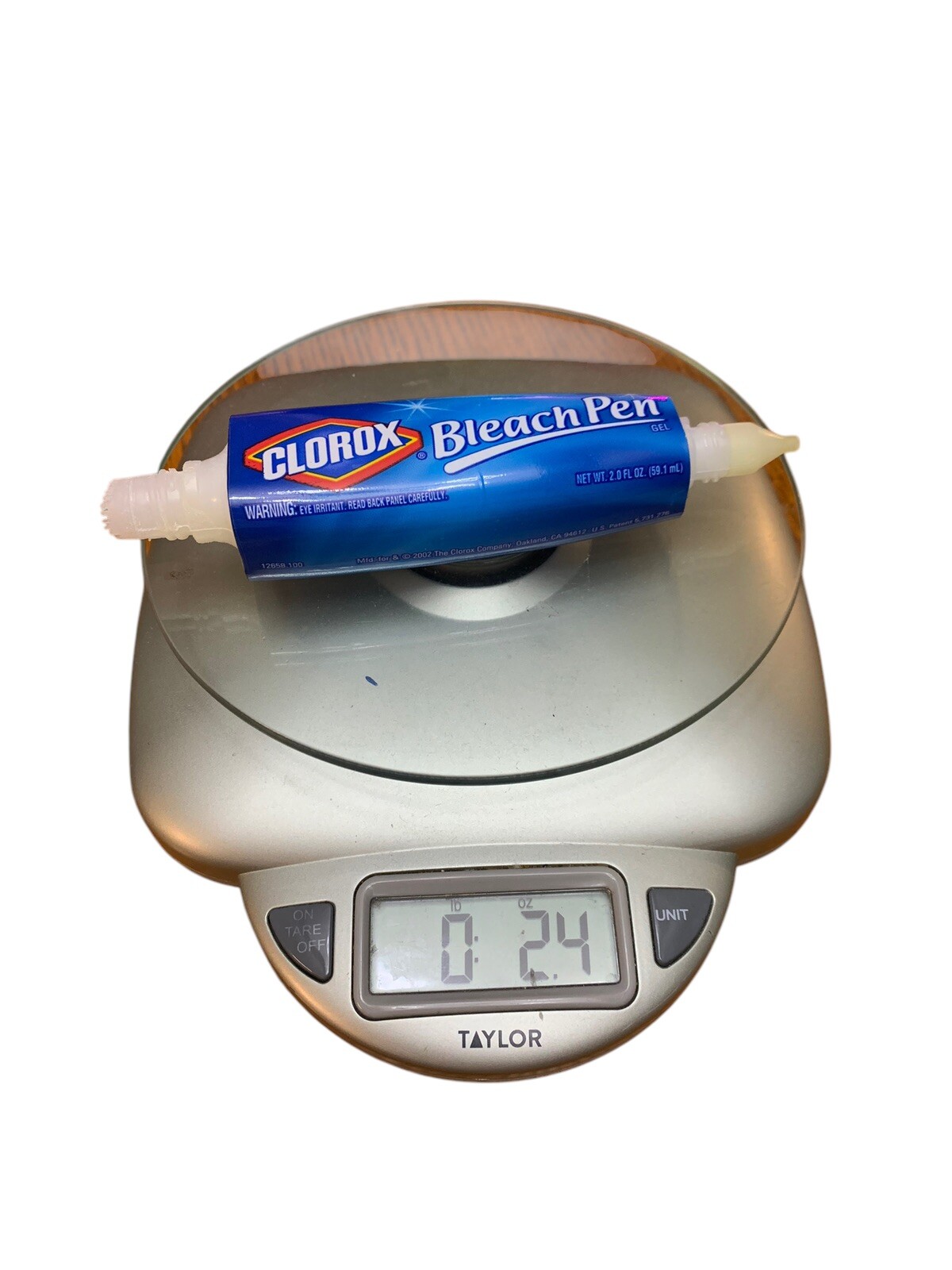 Clorox Bleach Gel Pen 2.0 fl oz Nearly Full OPEN See Picture of Item on Scale
