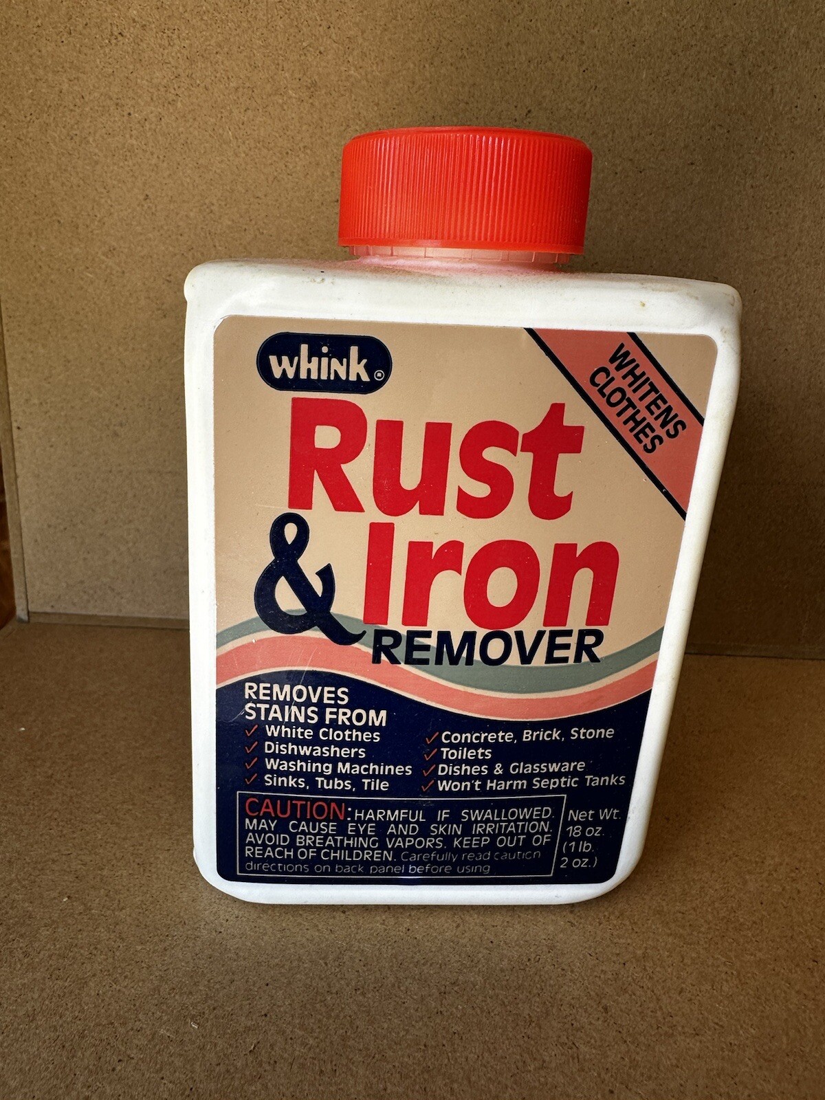 Whink Rust & Iron Stain Remover Vintage 1993 Movie Prop bottle -Almost Full.