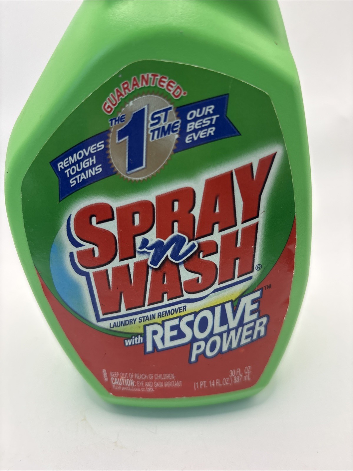 SPRAY ‘N WASH With Resolve Power Laundry Drain Remover Trigger Spray 30 Oz