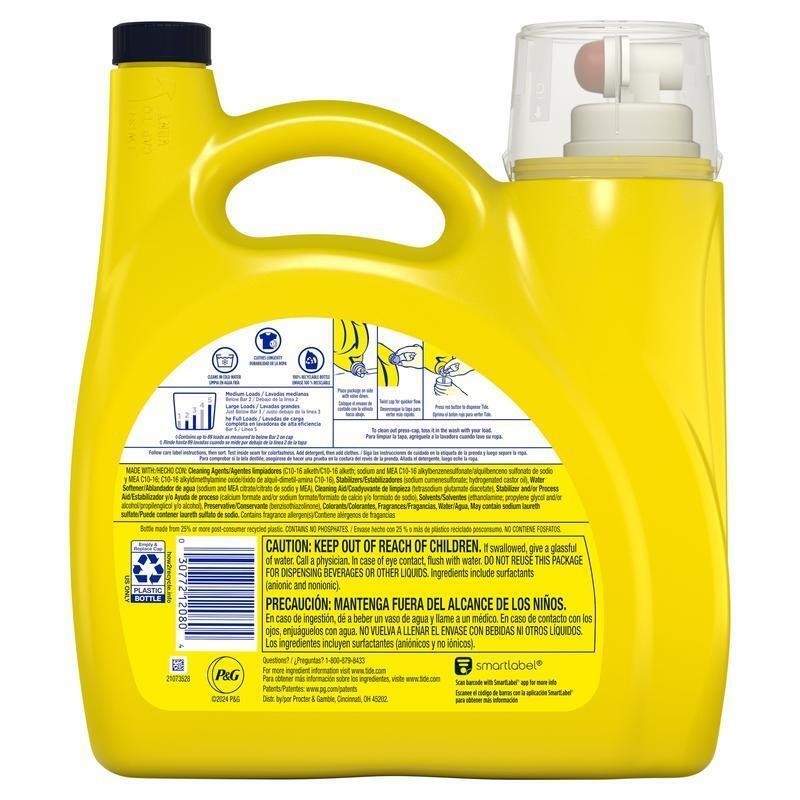 Liquid Laundry Detergent Berry Blossom Fresh Scent 89 Loads High Efficiency New