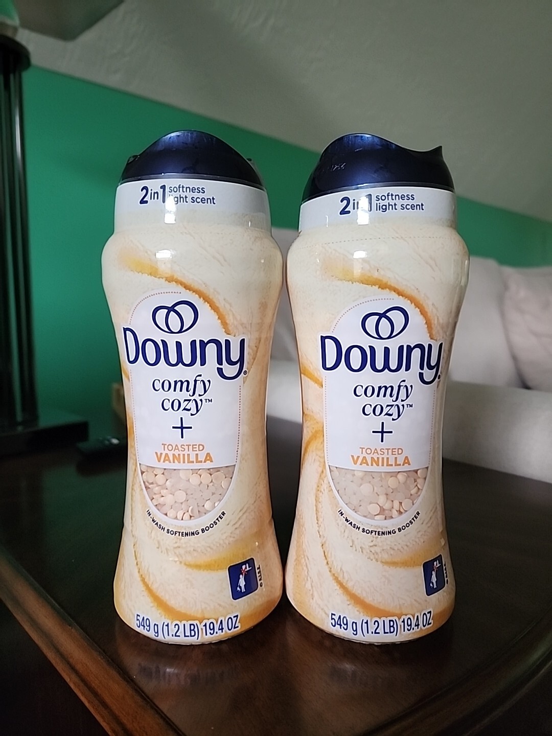 Downy Comfy Cozy + Toasted Vanilla In-Wash Softening Booster 19.4 Oz – SET OF 2