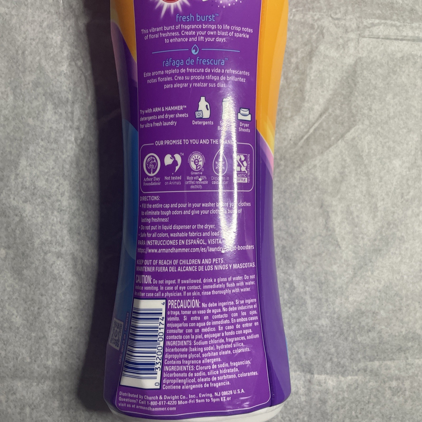 Arm & Hammer Odor Blasters Laundry In-Wash Scent Booster Fresh Burst
