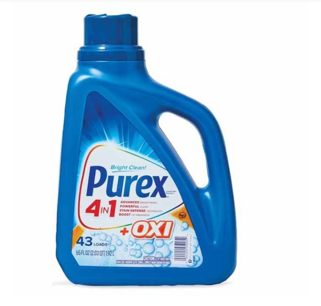 Purex Liquid Laundry Detergent 4in1 Plus Stain Defense Bright Clean 128 oz