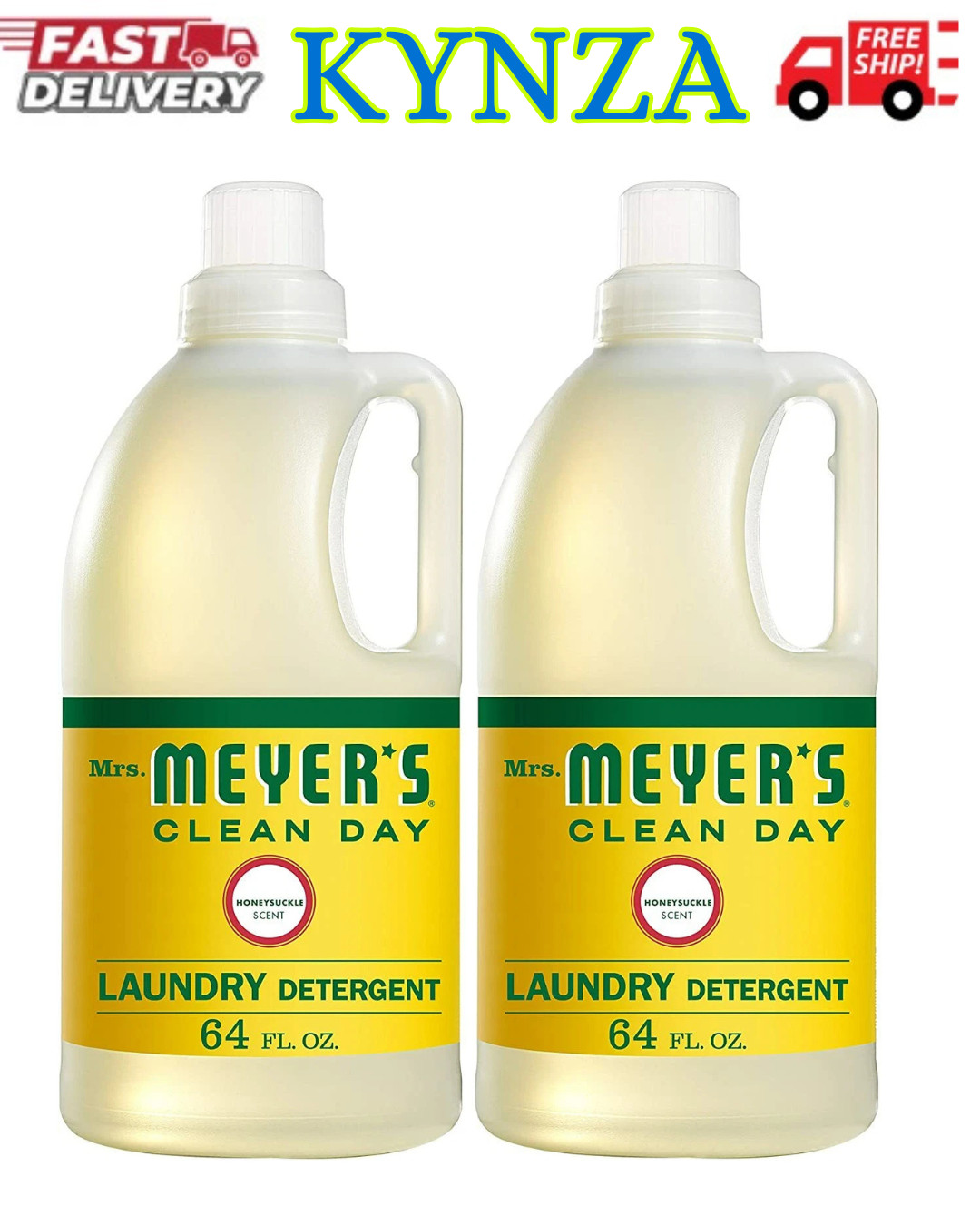 2-Pack Mrs. Meyer’s Liquid Laundry Detergent Lemon Verbena 64oz Each Mrs Meyers