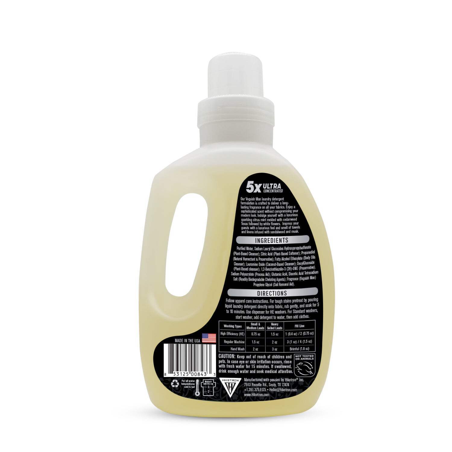 Hiketron Voguish Man Masculine Scented Long Lasting Liquid Laundry Detergent