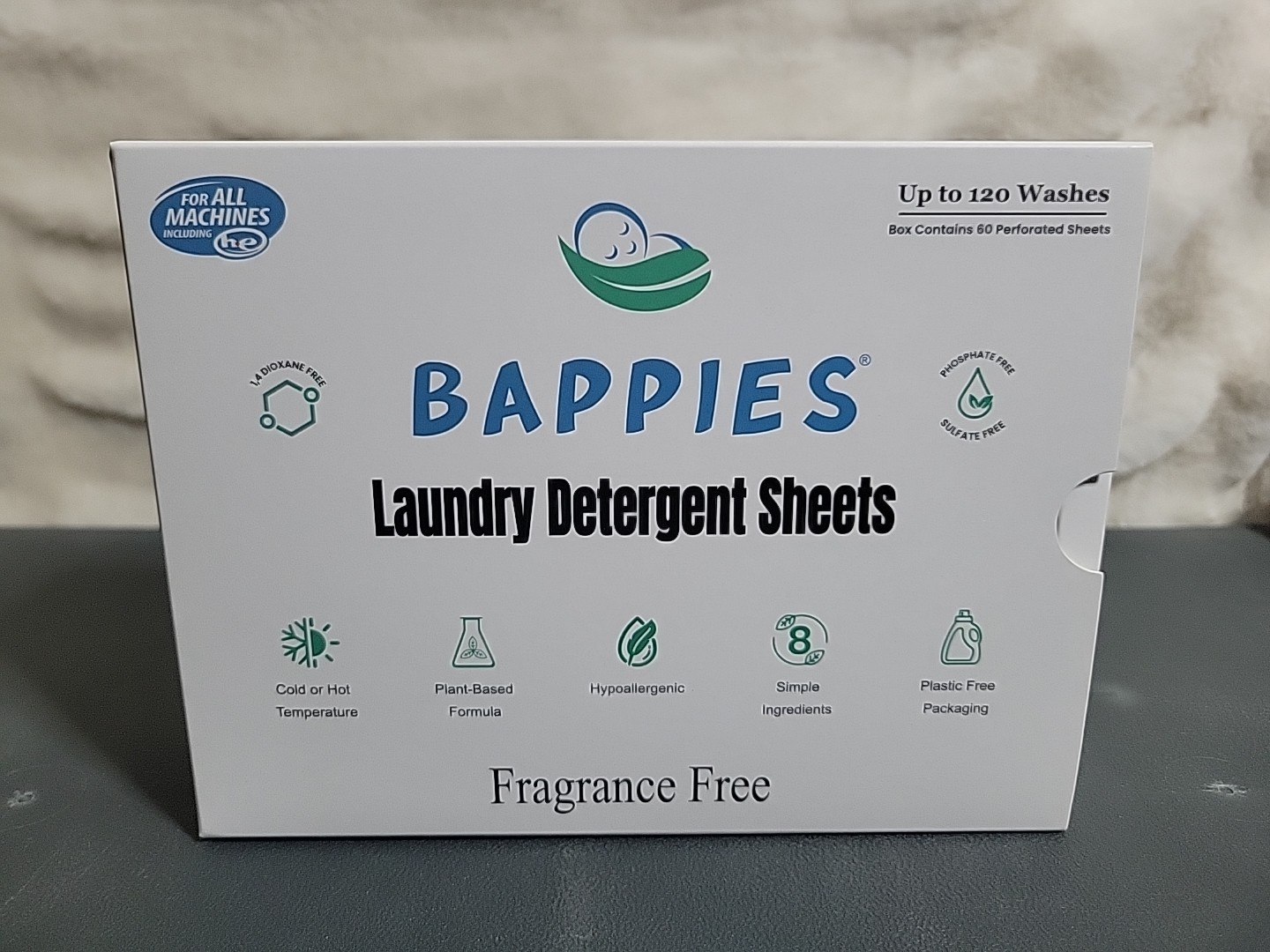 Bappies Laundry Detergent Sheets Eco Friendly Up To 120 Washes 60 Sheets