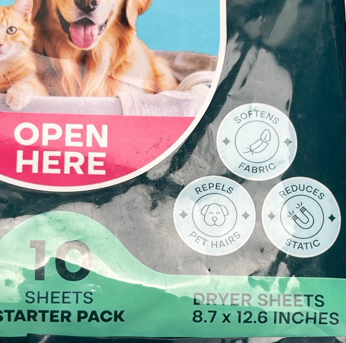 7-packs of 10 Uproot Clean Pet Hair Reducing Dryer Sheets Reduces Static Fresh