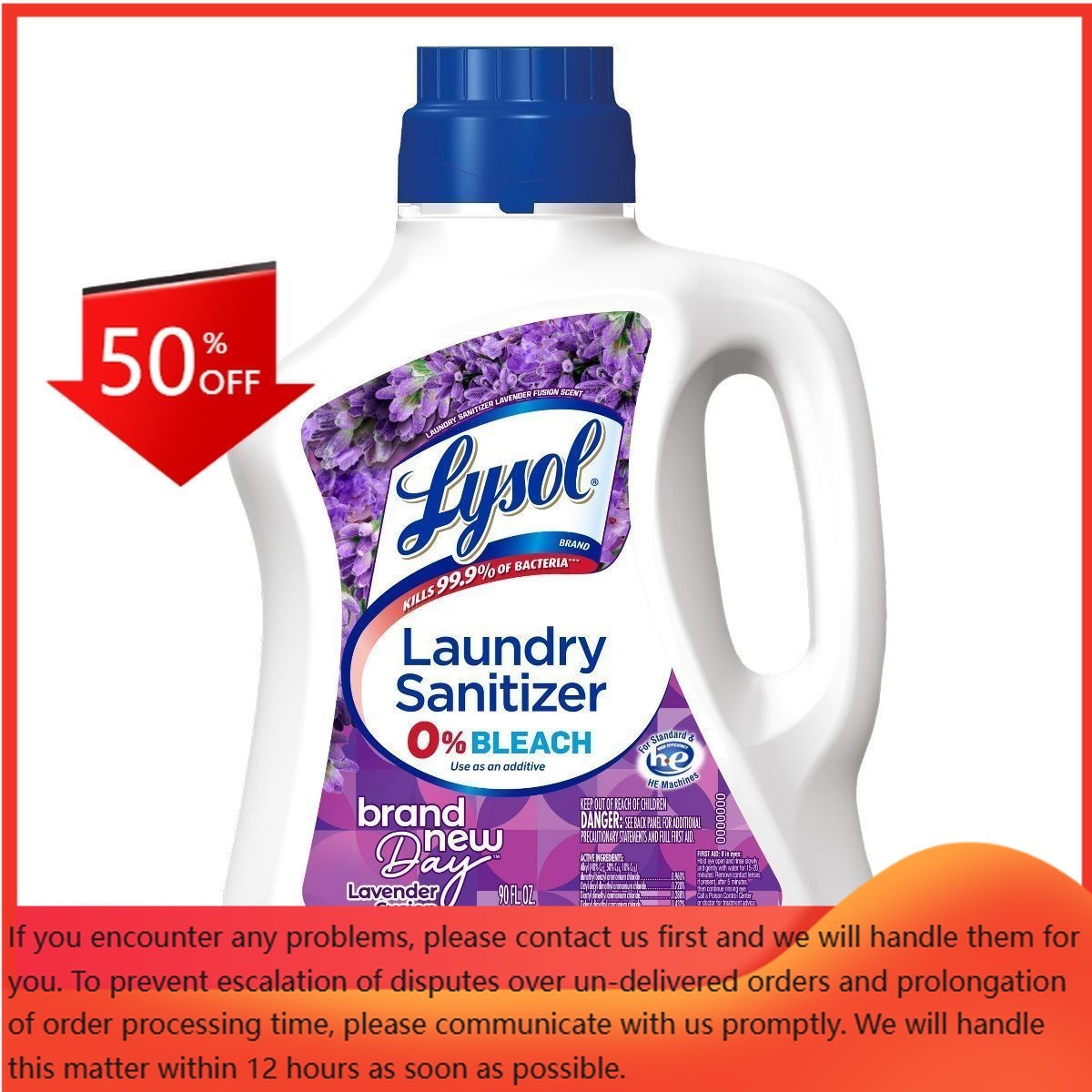 Lysol Laundry Sanitizer Lavender – 90 fl oz