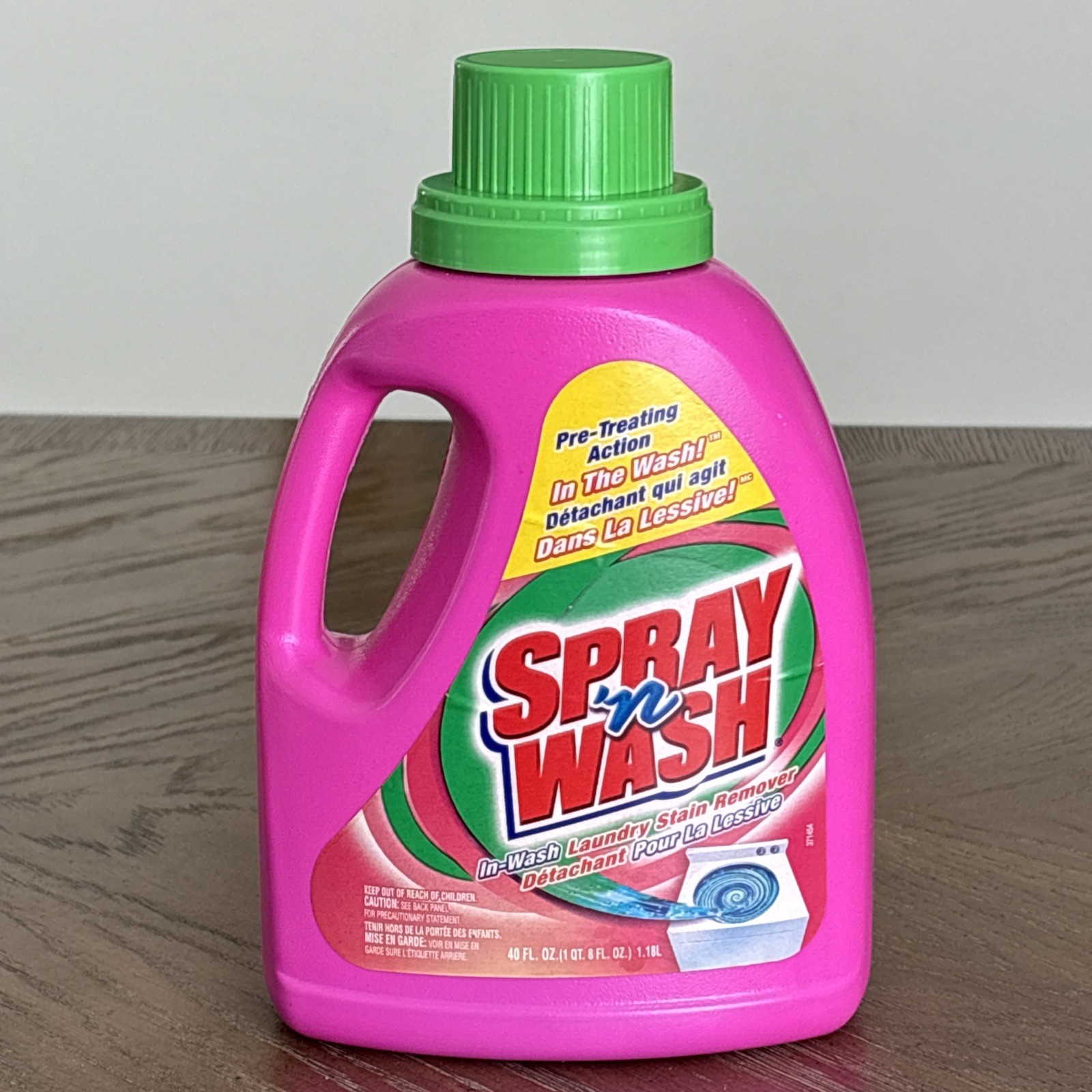 Spray N Wash In Wash Stain Remover PINK BOTTLE 40ozVTG Discontinued 35% Full
