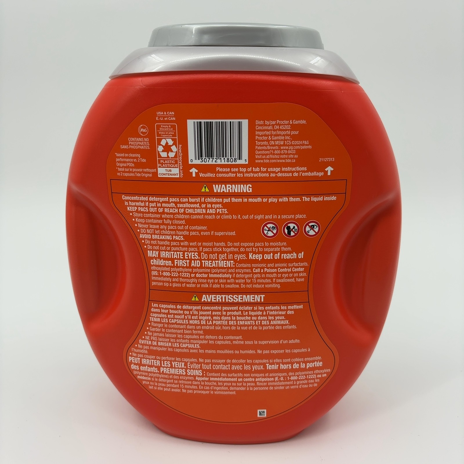 Tide Power PODS White Laundry Detergent Pacs 63 Ct XL Pacs Brilliant Whitening