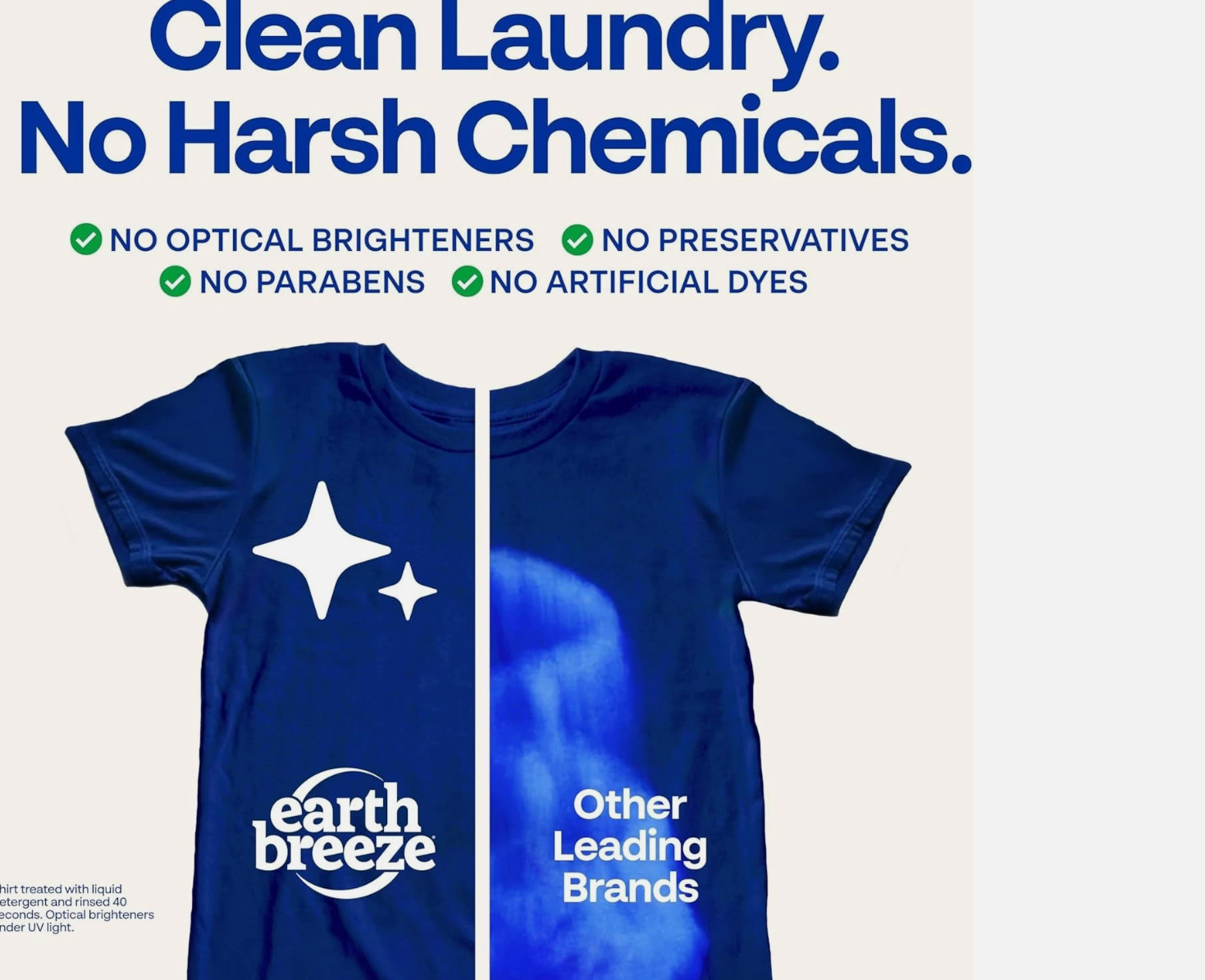 2 Packs Earth Breeze Laundry Detergent Sheets Fresh Scent 120 Loads Travel Eco!