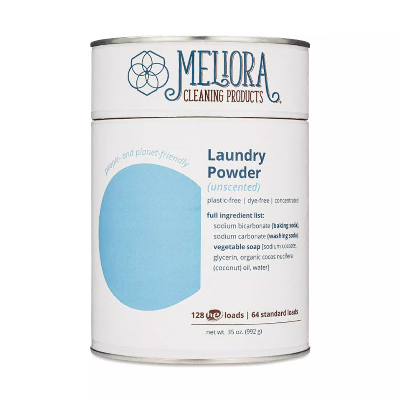 Meliora Cleaning Products Laundry Powder Unscented 64 loads (35 oz – 992g)