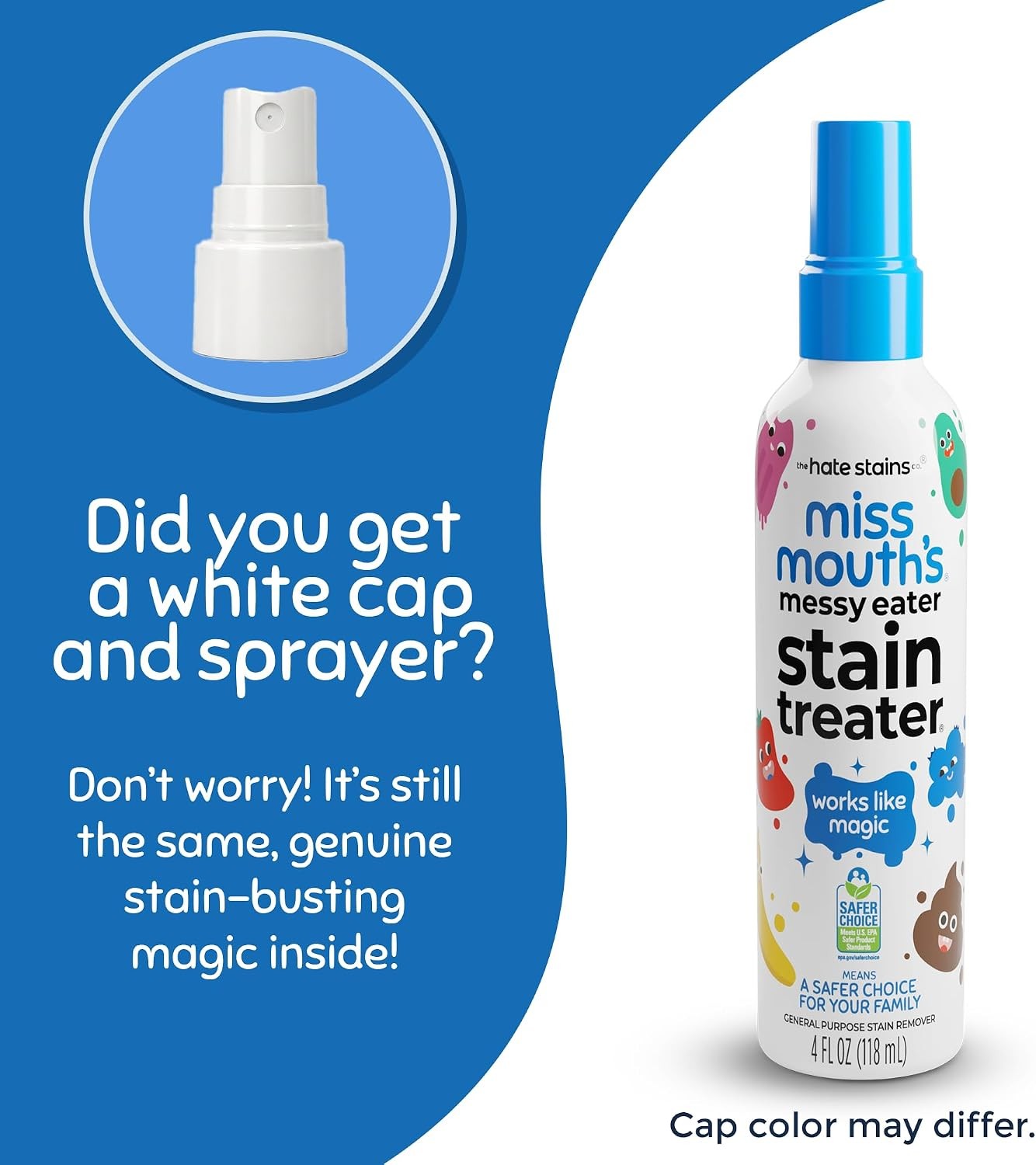 Messy Eater Stain Treater Spray, Laundry Stain Remover, 4 Oz | Newborn & Baby