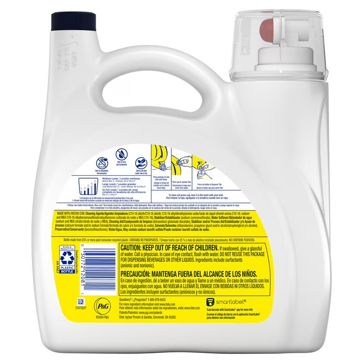 Tide Simply Liquid Laundry Detergent, Free & Sensitive, 128 Oz, 89 Loads ✅✅✅