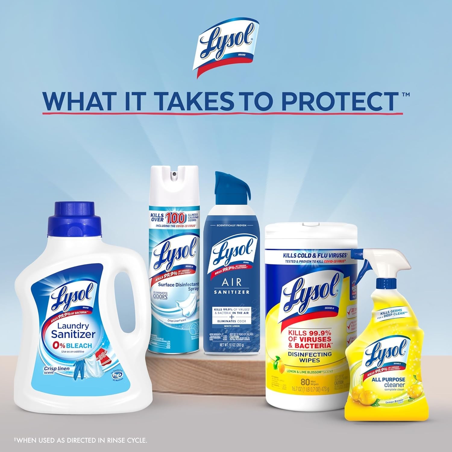 Lysol Laundry Sanitizer Additive, Crisp Linen, 90 oz