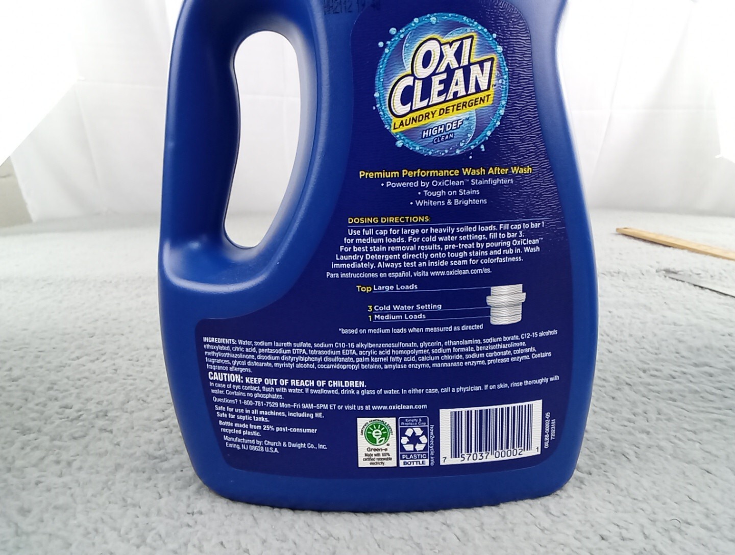 1x OxiClean High Def Sparkling Fresh Liquid Laundry Detergent, 60 oz 40 Loads.