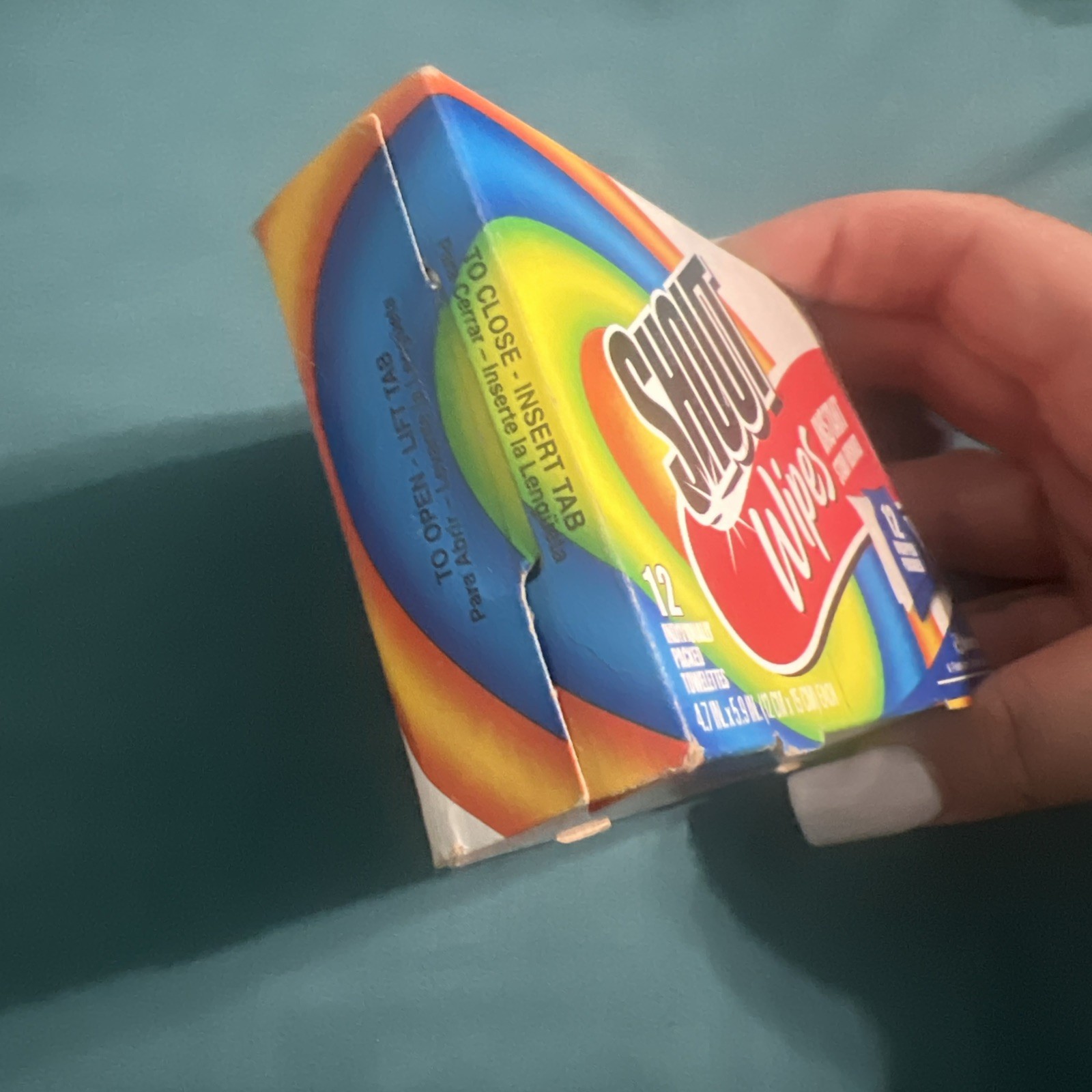 2005 Vintage Shout Wipes Instant Stain Remover Wipes Open Box 11ct Only