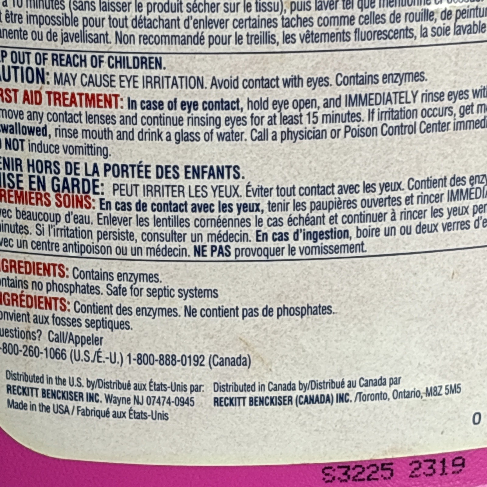 Spray N Wash In Wash Stain Remover PINK BOTTLE 40ozVTG Discontinued 35% Full