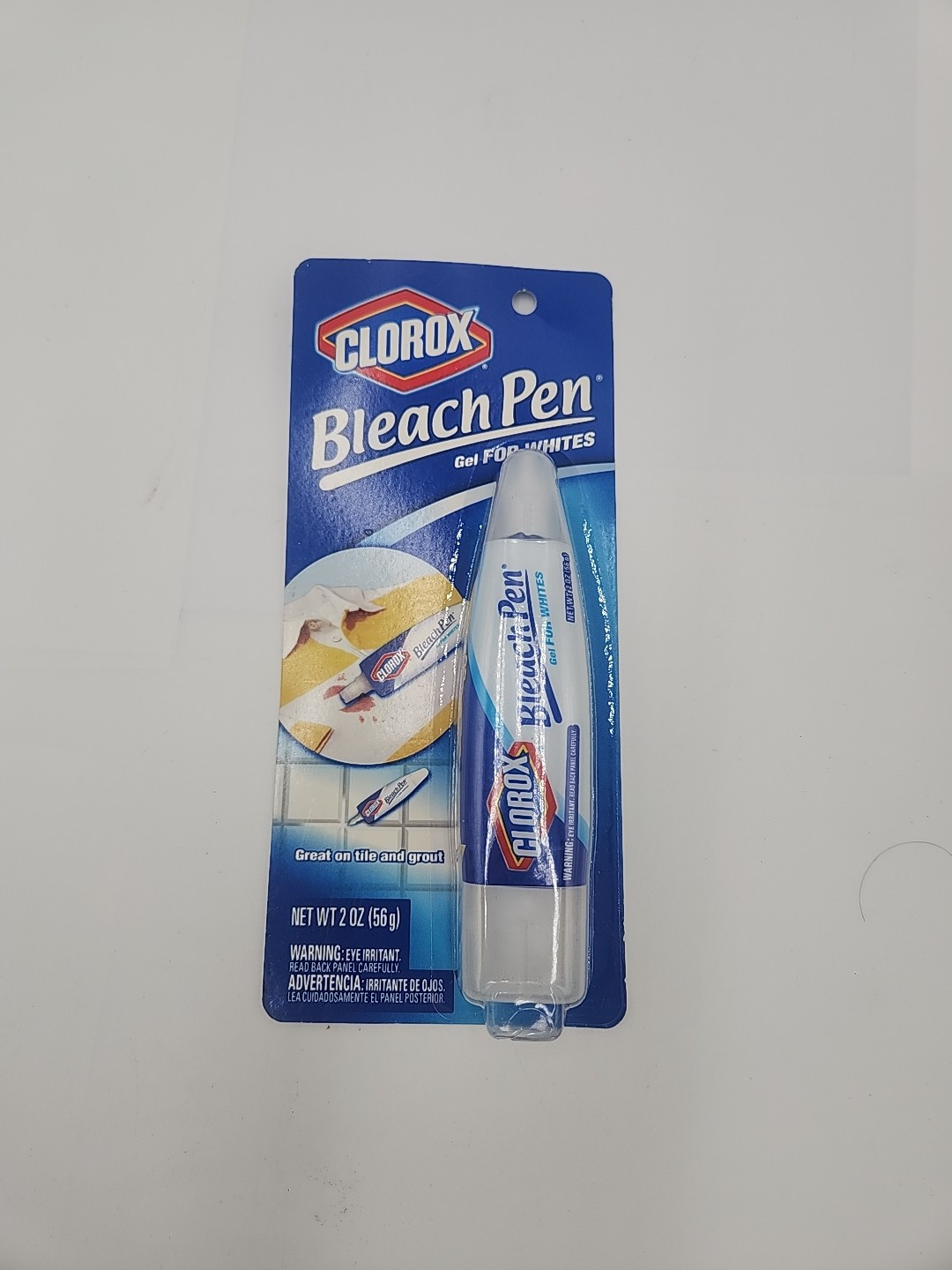 Clorox Bleach Pen Gel For Whites Dual Tipped 2 OZ Laundry Tile Grout