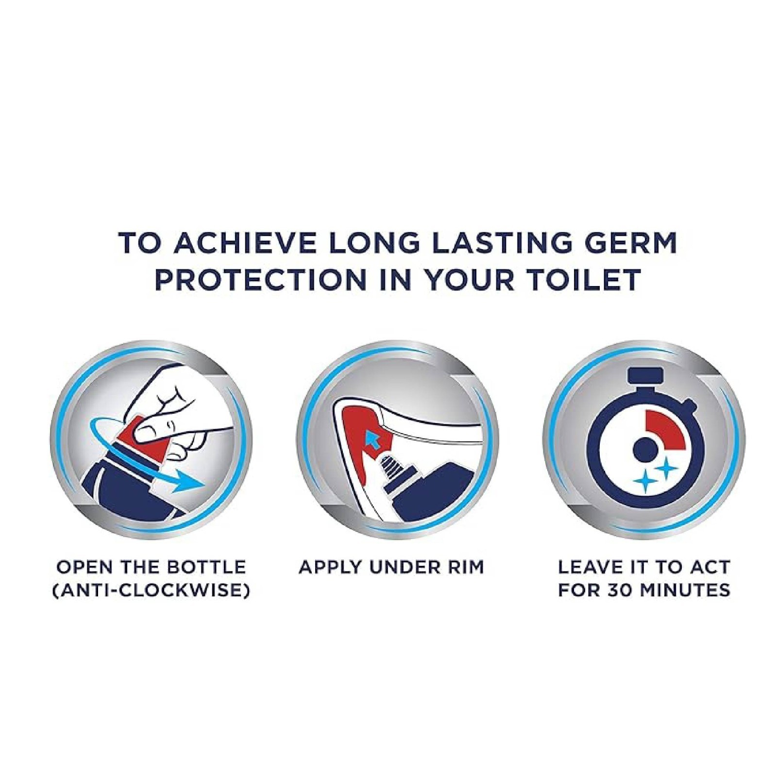 Domestos Citrus Bleach, Powerful Toilet Cleaner, Fresh Scent 750ml – PACK OF 6