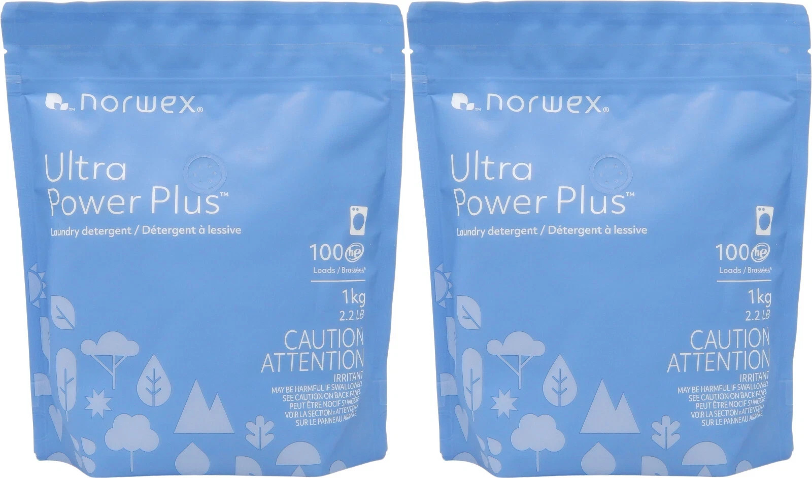 Norwex Ultra Power Plus™ Laundry Detergent, Pack of 2, 1kg or 2.2lb each