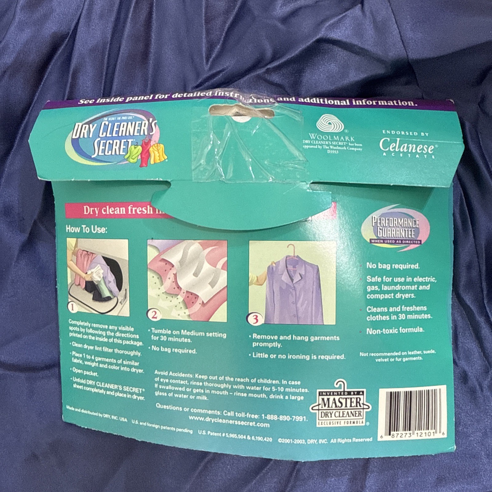 Dry Cleaners Secret 1 Sheet Total Dry Clean At Home NEW Vintage 2000-2003