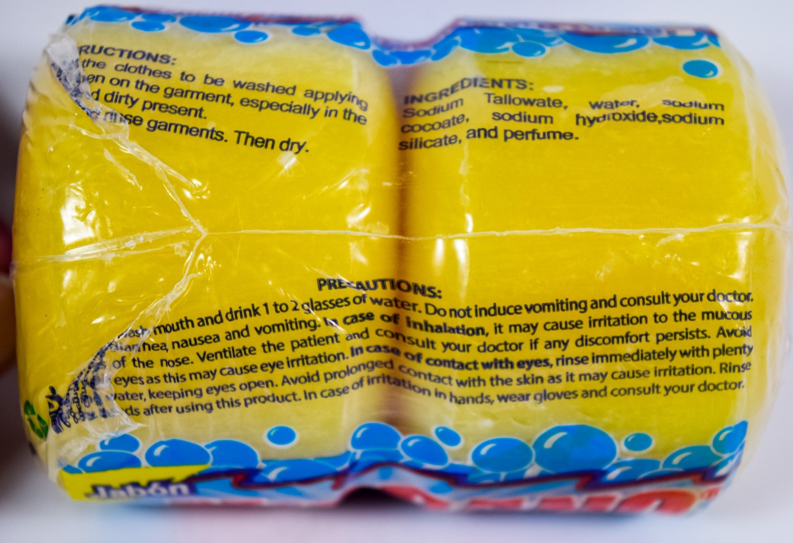 HISPANO Jabon De Lavar Laundry Soap 2 pack of 5.35 oz round bar