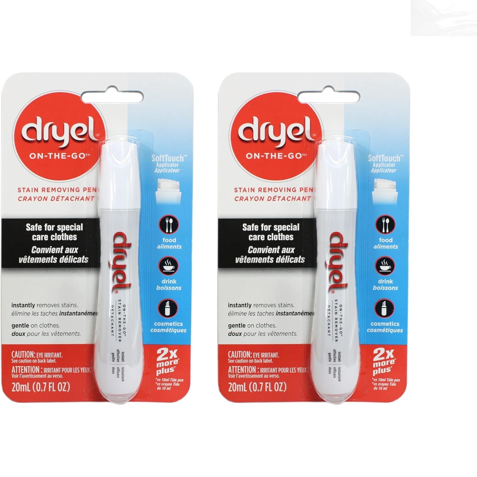 TSA-Approved Travel Stain Remover Pen – 2 Pack for Fabrics & Delicates
