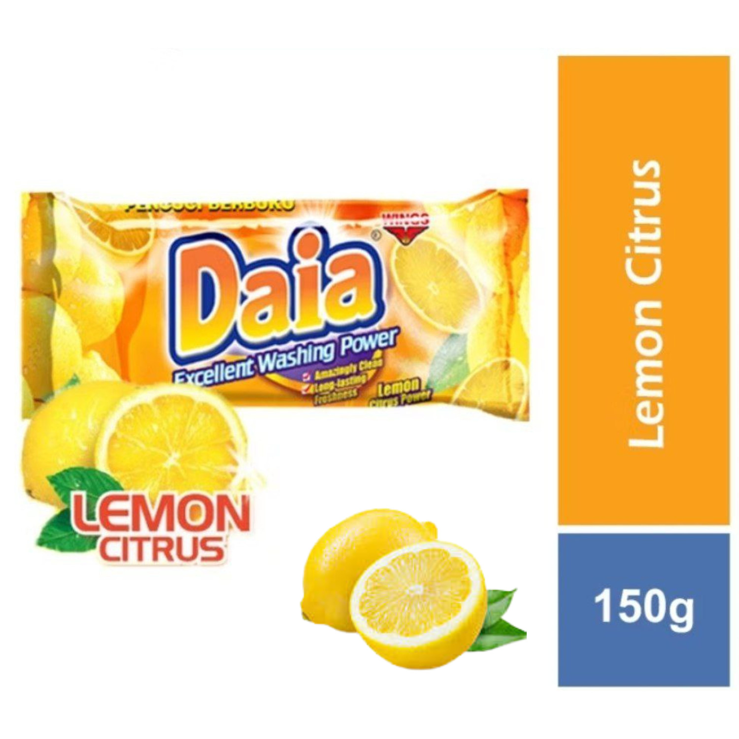 5/3 DAIA Detergent Bar Laundry Bar Soap Powerful Cleaning Lemon Flower Fragrance