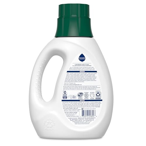 Seventh Generation Free Clear Concentrated Laundry Detergent 40 Fl Oz 53 Loads
