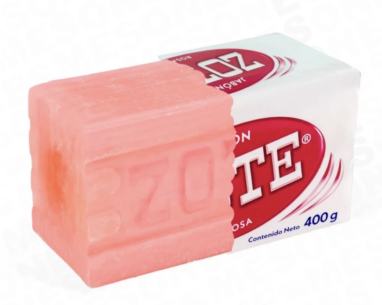 4 Bar Zote Pink & White Soap, Hand Wash Soap for Stains 400g Large Zote Jabon