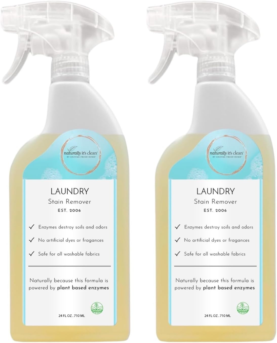 Powerful Natural Stain Remover Spray – Biodegradable & Hypoallergenic 48 oz Pack