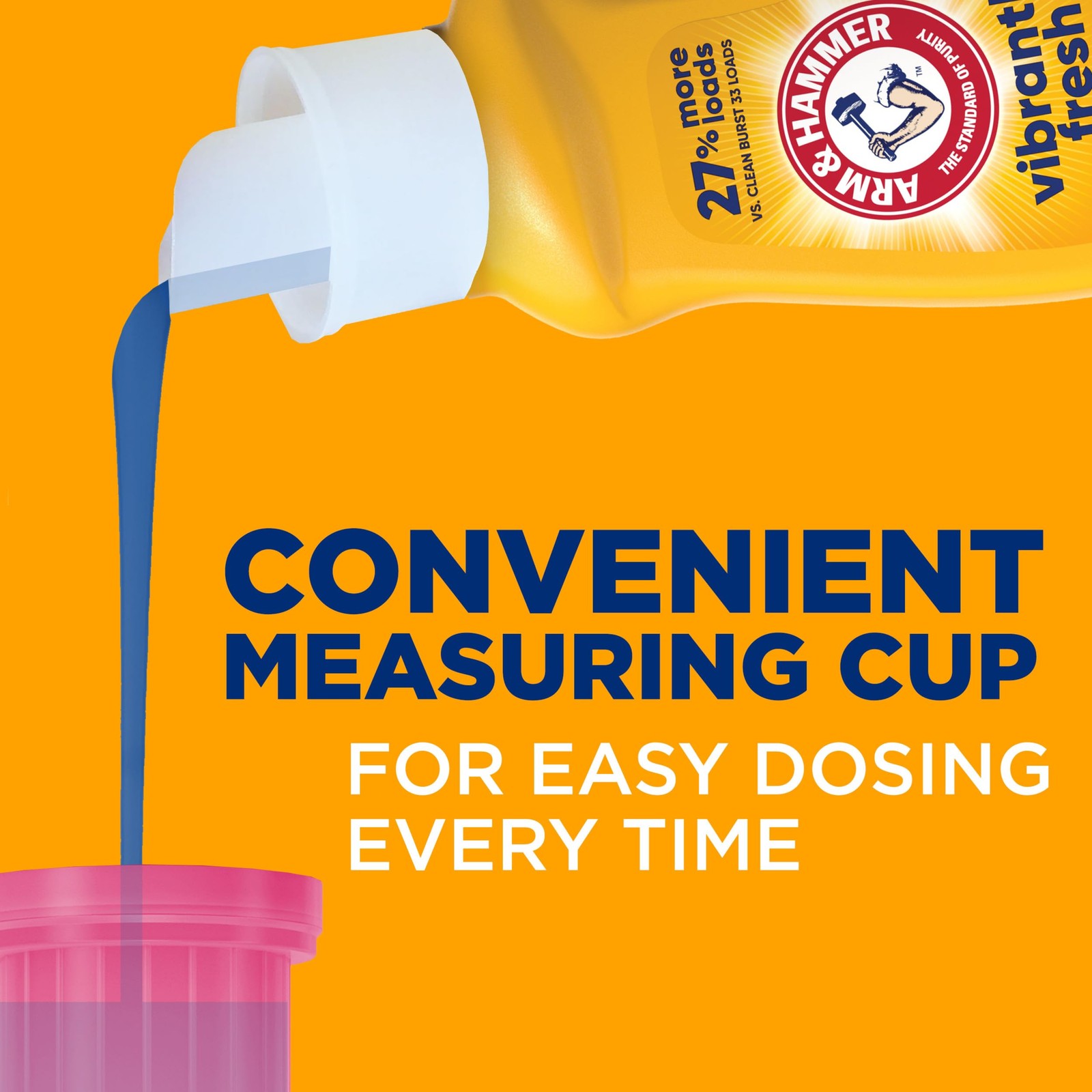 ARM & HAMMER Vibrantly Fresh Liquid Laundry Detergent 102.5 Fl Oz (Pack of 1)