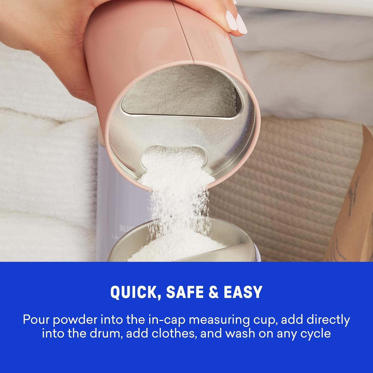 Oxi Laundry Booster Powder W/ Tin Starter Set Clear Skies Scent 25 Loads 17.6 oz