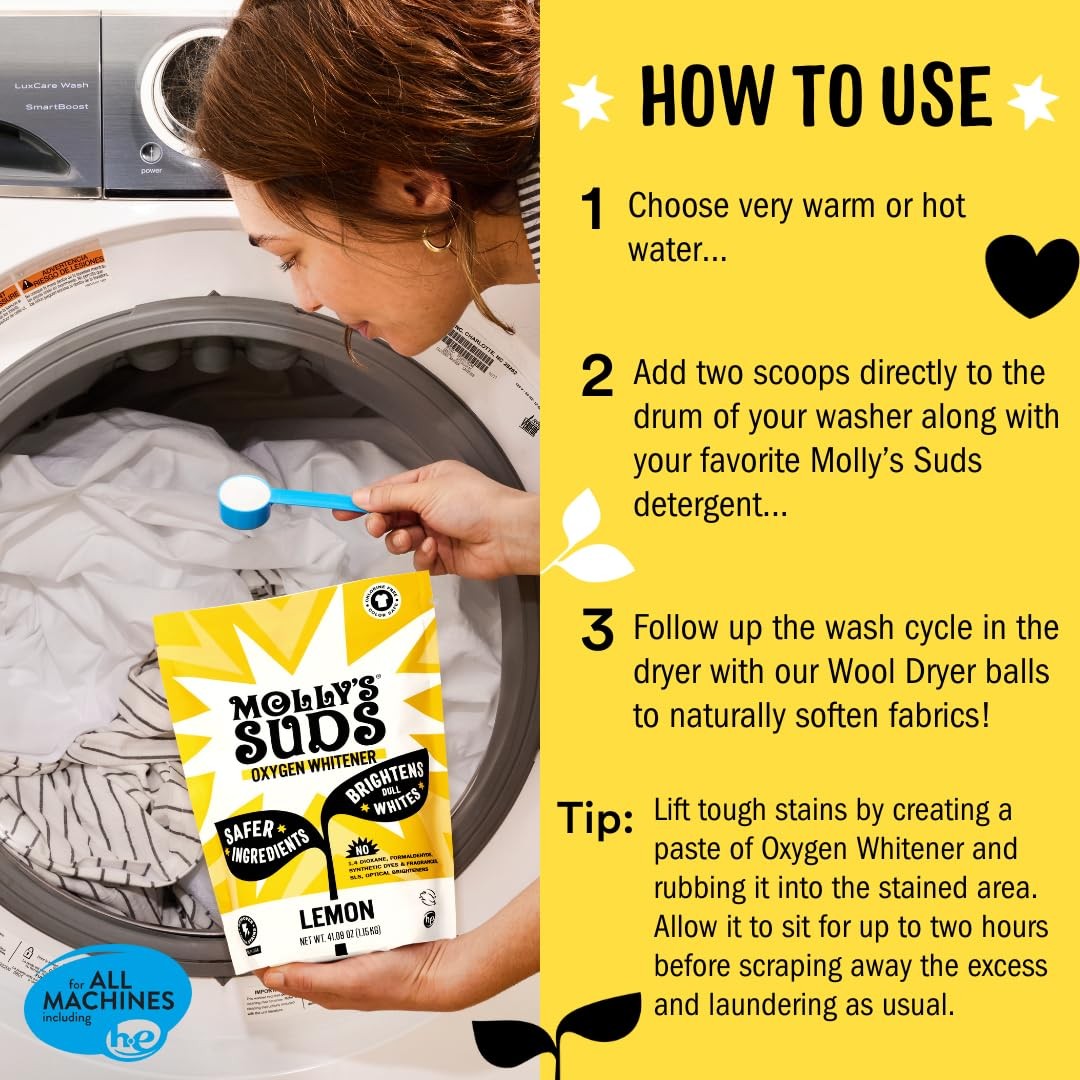 Oxygen Whitener | Powerful Bleach Alternative, Chlorine Free & Color Safe | B…